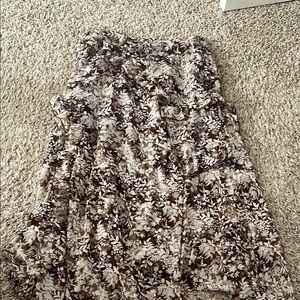 Blu Pepper Black and White Ruffled Bubble Midi Skirt